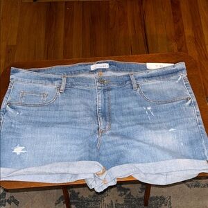 LOFT Light Blue Jean Shorts